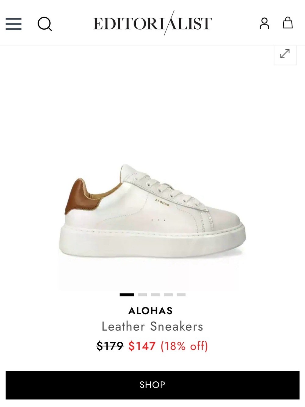 ALOHAS Leather Sneakers | Made in Italy | EU 40 - Picture 1 of 16